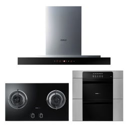 老板8316、9B17、707抽油烟机燃气灶消毒柜套系评测 家居厨房的智能之选